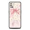 Чехол для телефона для Oneplus 13R 12R 13 12 10T 10R Nord N100 N200 N10 10 9 9R 9RT CE 2 Z Pro Мягкий ТПУ Чехол Бант-Узел Розовый Узор с Бантом