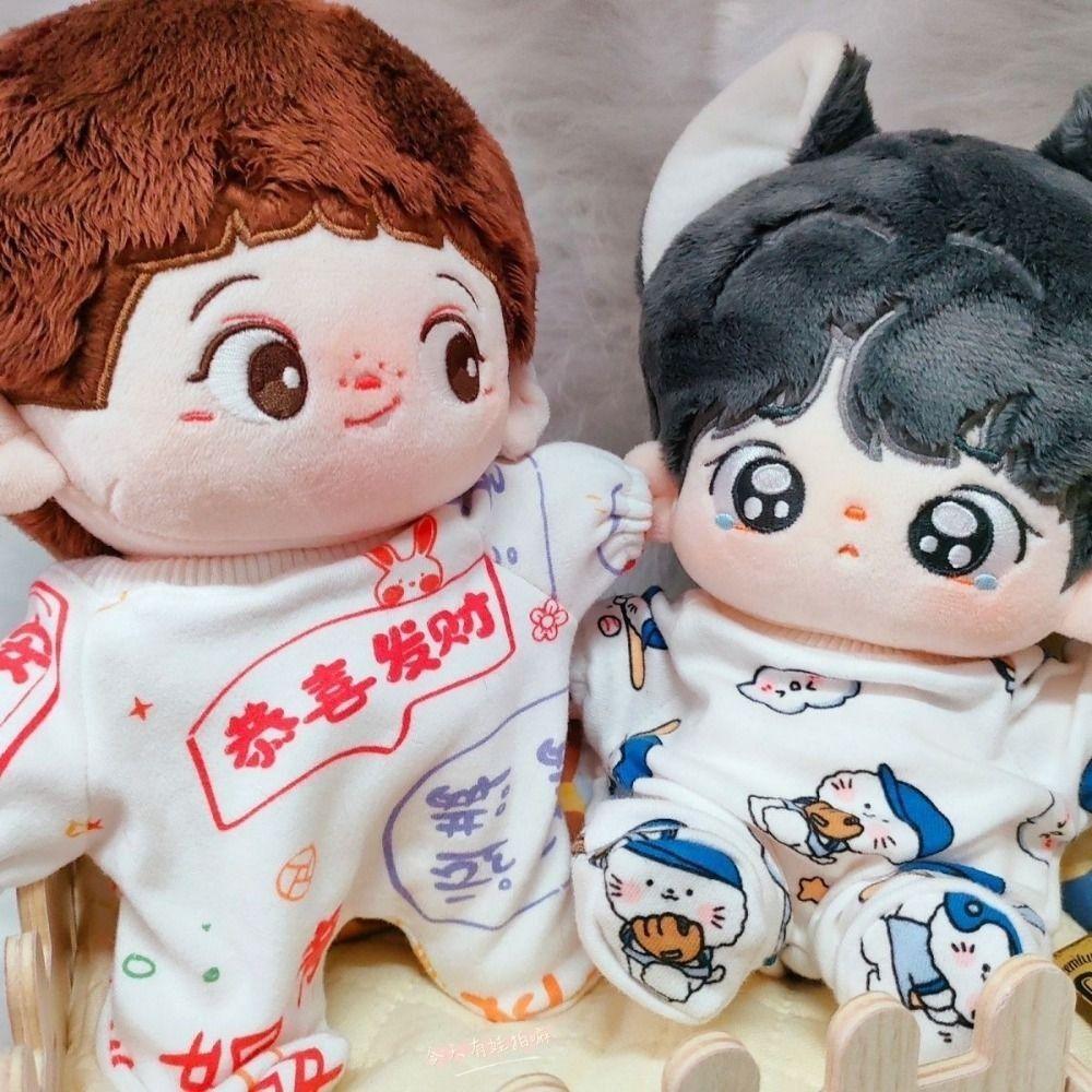 Pajamas 20cm Cotton Doll  Dress Crawling Suit Plush Toy Clothes  Doll Accessories