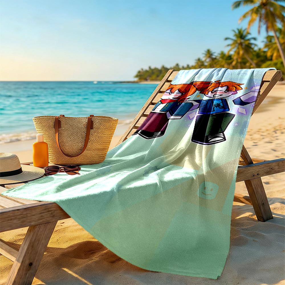 Roblox Beach Towel Super Soft & Absorbent Comfortable Lightweight