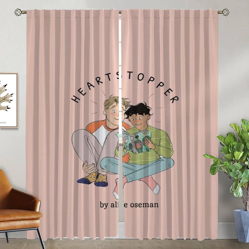 Шторка-перегородка Heartstopper Штора для гостиной Панельные шторы Декор дома Хэллоуин Полиэстер Идеально для зоны