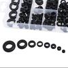 200pcs Black Universal Car Rubber Grommet Assortment Set Black Electrical Wire G