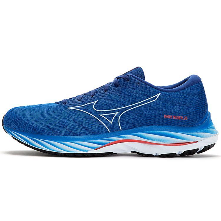 Mizuno Wave Rider 26 Sonic Cherry Tomato мужские кроссовки синие Ice-Water J1GC220305