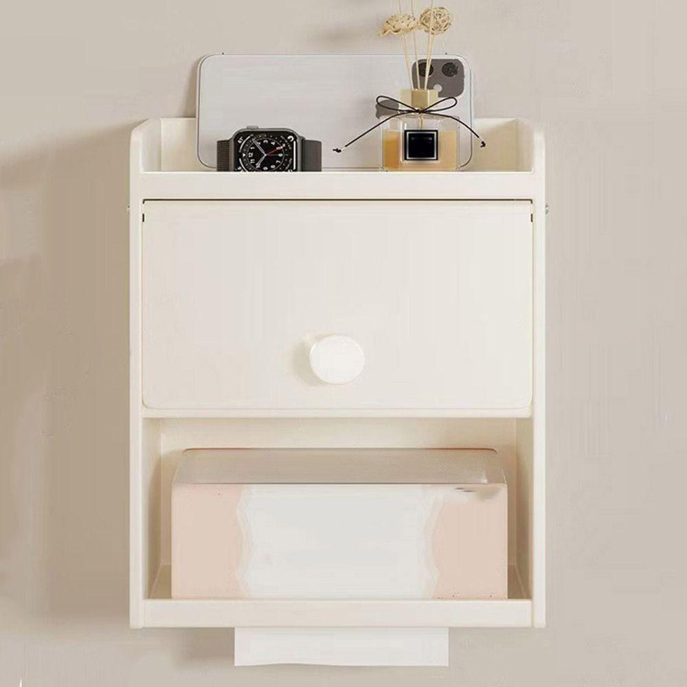 Wall Mounted Bathroom Tissue Box Waterproof Draw Tissue Box Practical Toilet Paper Holder  Bathroom