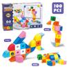 Набор детских больших строительных блоков «Сделай сам», пластиковые блоки разных форм, игровые опыты