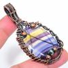 Fluorite Handmade Copper Wire Wrap Jewelry Pendant 2.76" S9o54