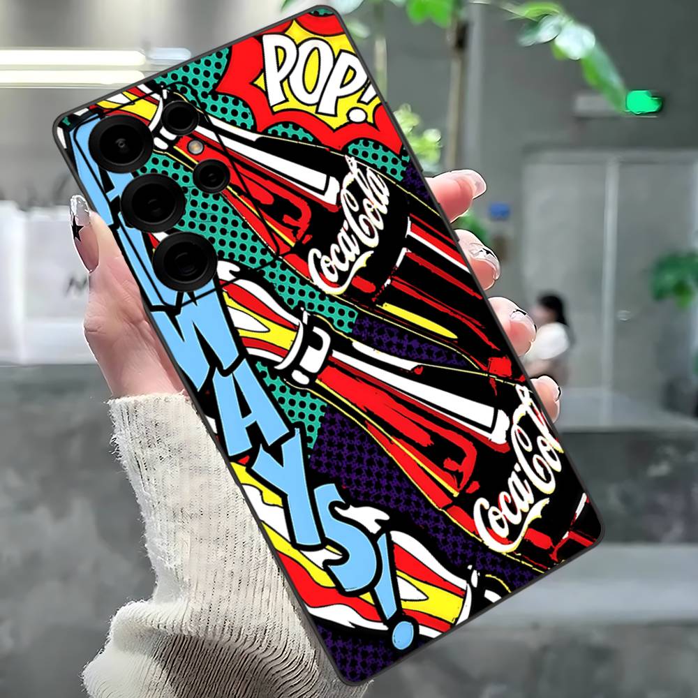 C-Coca-Cola Phone Case For Samsung S 24 Fe 25 Ultra Plus 20 Lite 21 30 22 23 24 22 Ultra 5G Fundas
