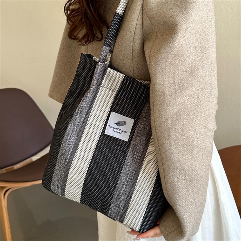 Летняя сумка большой емкости, новая трендовая дизайнерская женская сумка в полоску, повседневная простая пляжная сумка, женская большая сумка для хранения