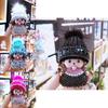 Кристаллами усыпанный брелок Monchhichi вязаная шапка норка подвеска приз в аркаде подарок для обмена