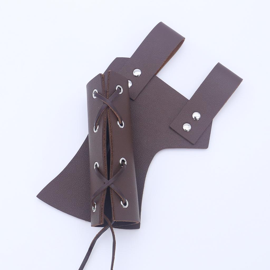 Medieval Shield Scabbard Viking Knight Belt Halloween Pu Belt Cosplay Costume Dress Up