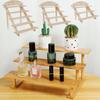 3/5-Layer Wooden Riser Display Shelf Versatile Display Stand for Dessert Cupcake Jewelry Dolls Collectibles Display Decoration