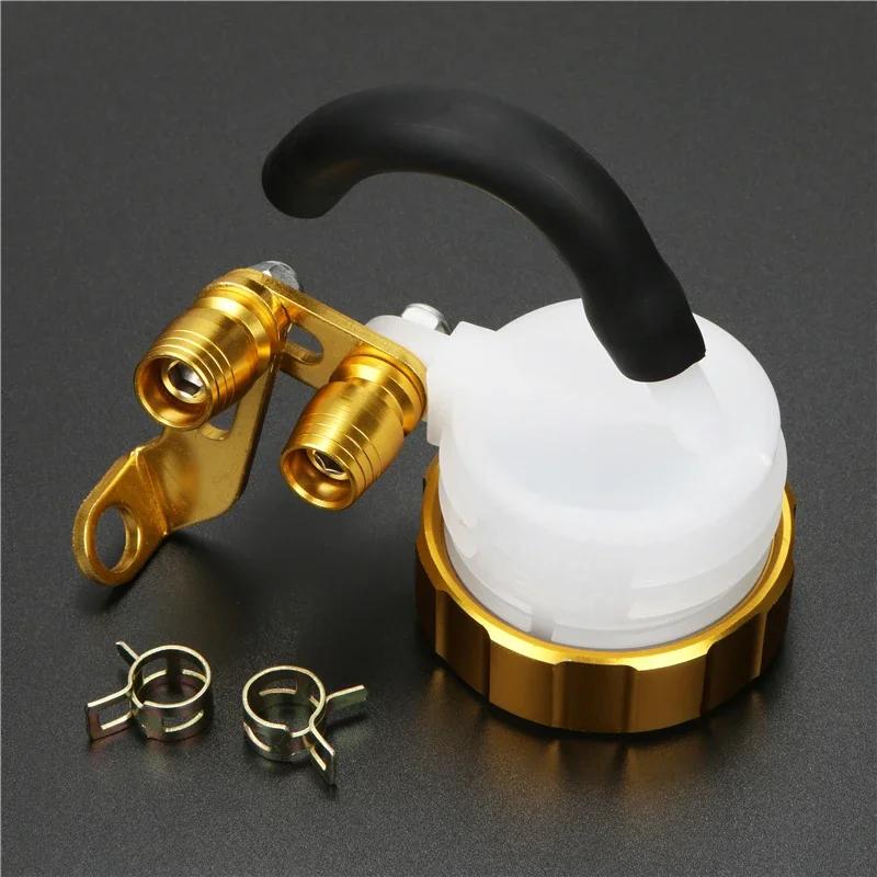 Motorcycle Universal CNC Aluminum Front Brake Fluid Reservoir Clutch Tank Oil Fluid Cup for Suzuki Yamaha Aprilia Ducati Honda
