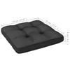 Garden Footstool with Cushions 2 pcs Solid Pine Wood