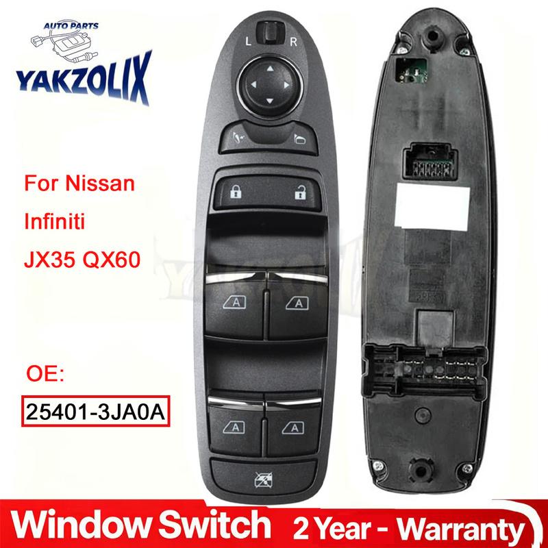 25401-3JA0A 254013JA0A for Nissan Infiniti JX35 QX60 3.5L Left Hand Driver Power Master Window Control Switch Car Accessories