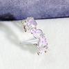 Sweet And Cool Purple Gradual Change Color Enamel Dripping Oil Butterfly Zir*****Pening Ring Premium Light Luxury Niche Personality Ring Woman