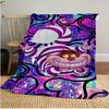 Cheshire Cat Smile Plush Blanket Soft Comfortable All Seasons Perfect Gift Couch Office Nap Outdoor Travel Blanket