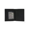 Daks Black Dd Plate Logo Matte Leather Wallet Dbwa0e362
