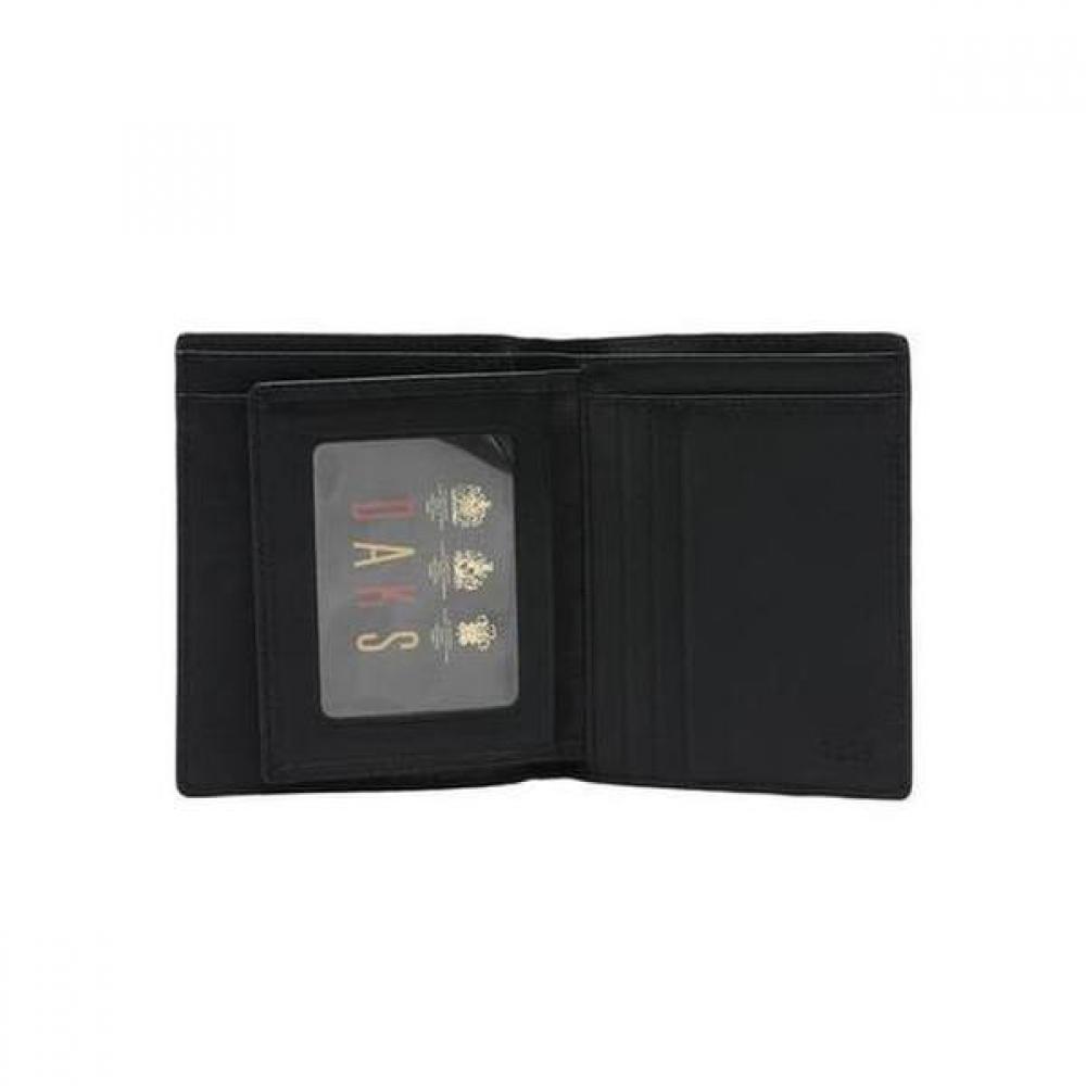 Daks Black Dd Plate Logo Matte Leather Wallet Dbwa0e362