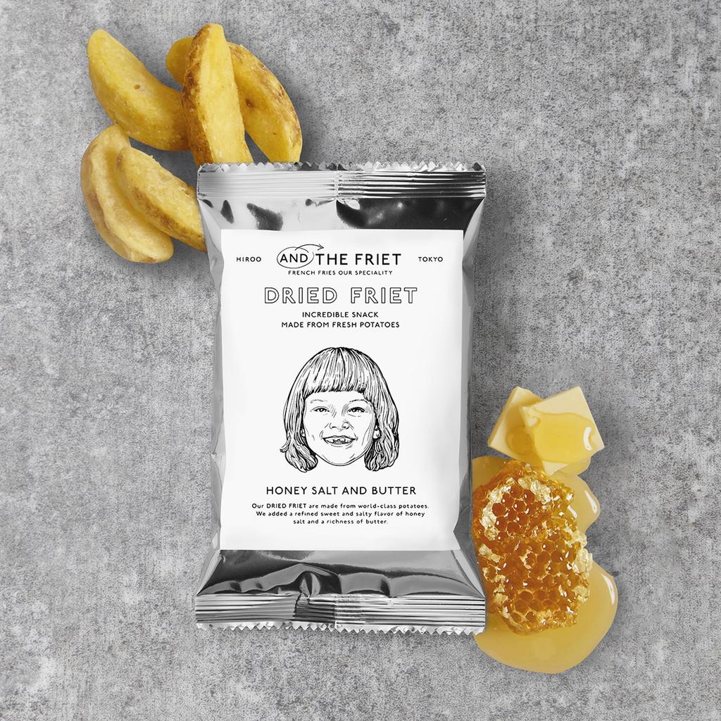 DRIED FRIET Mini 20 Pieces the Frit Dried Gift Box Tokyo Souvenir Potato Chips Western Confectionery Present 20 GIFT BOX MINI Official [And - Frit]