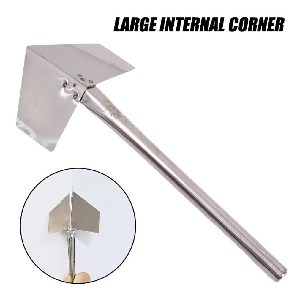 1 шт. Инструмент для удаления герметика Наружный угловой шпатель Нержавеющая сталь Угловой шпатель для гипсокартона