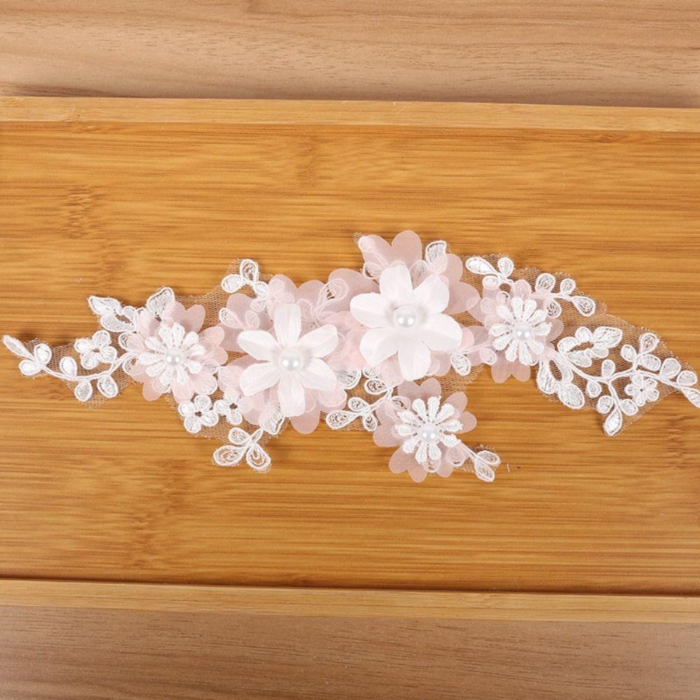 Beaded Embroidery Flower Appliques Lace Clothing Applique Evening Dress Clothing Patches Women