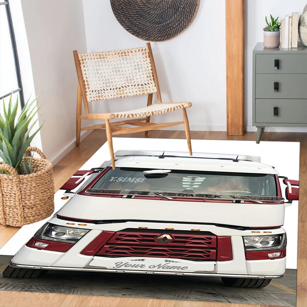 Renault Customized Name Area Rug Suitable For Study Room Entryway Dining Room Living Rooms Antislip Rug Office Home Decor