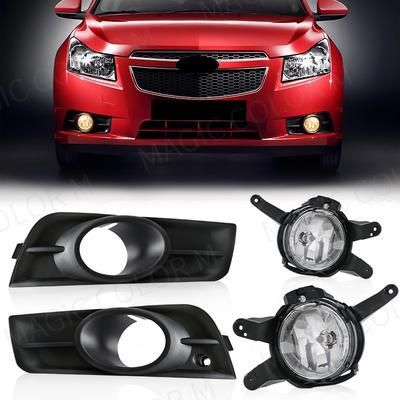 Светодиодные противотуманные фары для Chevrolet Cruze 2009 2010 2011 2012 2013 2014, фары, противотуманные фары, чехлы, рамка, решетка, комплект жгутов проводов 12 В