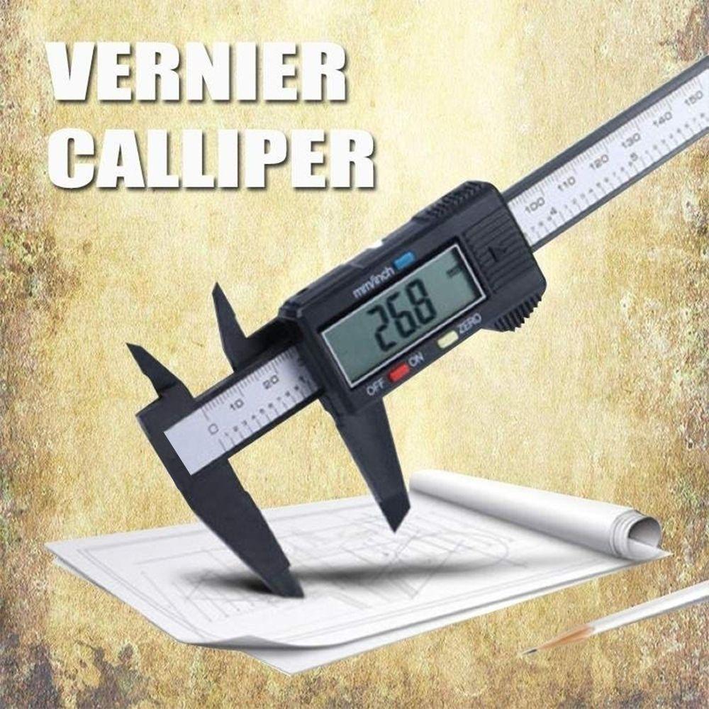 100/150mm Ruler Plastic Electronic Vernier Calipers Messschieber Micrometer LCD Digital