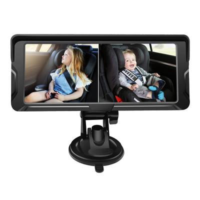 Камера для автомобиля с монитором для ребенка 6,86 дюйма 1080P, двухканальный, с ИК-ночным видением и широким углом обзора 150°, для детского автокресла, устанавливаемого лицом назад, Автомобильная камера для автокресла Авто C