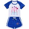 Kids Girls Anime Cartoon POP Singer Super Star Zoey Rumi Mira Print Short Sleeves T-Shirt Shorts Pants Casual Clothes Set