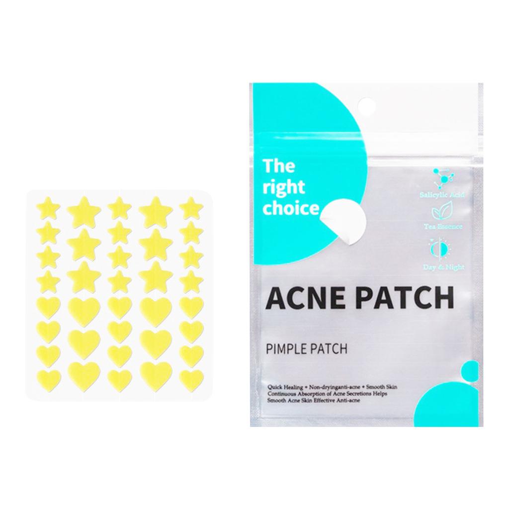 Пластырь от прыщей, пластырь от прыщей, салициловое масло, видимый водонепроницаемый, день и ночь, два в одном, пластырь от прыщей, в форме звезды