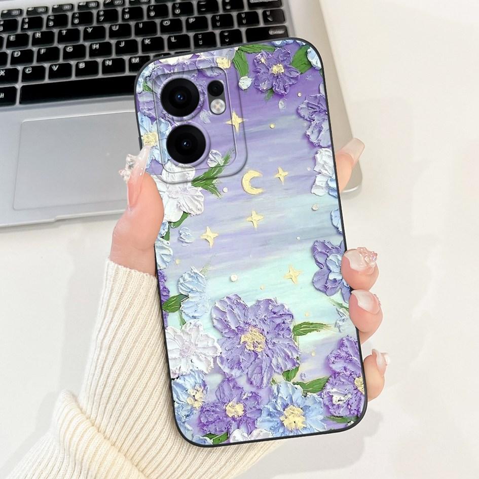 Для Oppo Reno 13F 5G Чехол Модные Закатные Девушки Астронавт Coque Мягкий Силиконовый Чехол для Телефона Для OPPO Reno13 FS RENO13F CPH2699 Capa