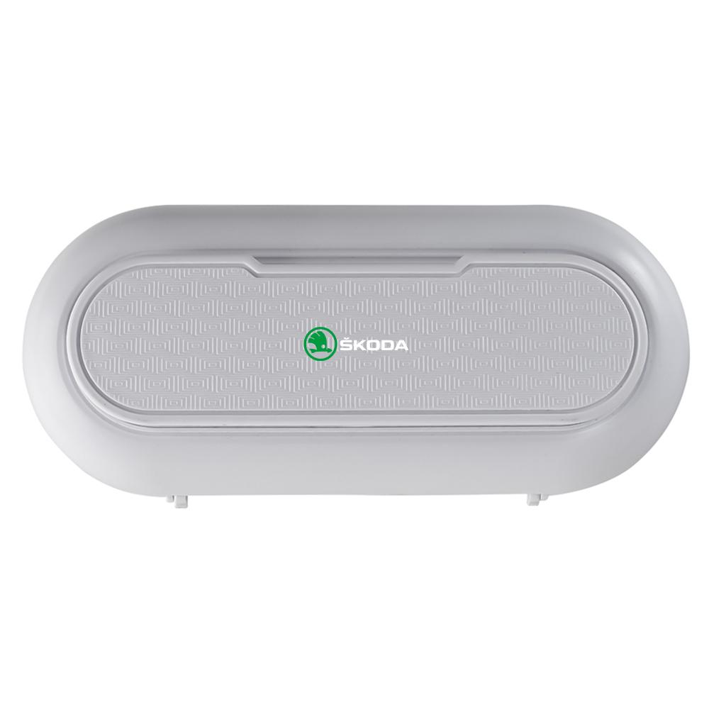 For Skoda Scala Car Sun Visor Glasses Box Storage Case Sunglasses Holder For Skoda S Logo Octavia Mk3 Fabia 2 Superb 2 Kamiq Kodiaq VRS Favorit