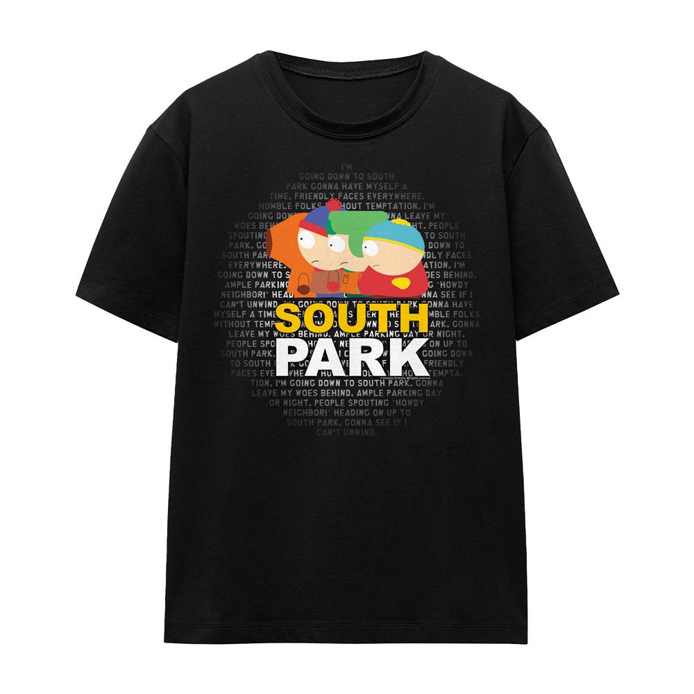 South Park Unisex Adult Lyrics T-Shirt