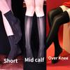 Сексуальные женские чулки до бедра конфетного цвета, маслянистые, блестящие, винтажные, глянцевые, сексуальные колготки, формирующие, эластичные чулки, гольфы