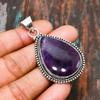 Sage Amethyst, Gemstone Handmade 925 Sterling Silver Jewelry Pendant For Thanksgiving