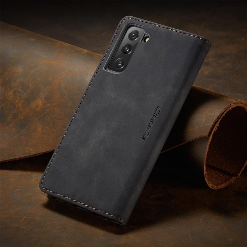 CaseMe Магнитный чехол-книжка из кожи для Samsung Galaxy с держателем для карт