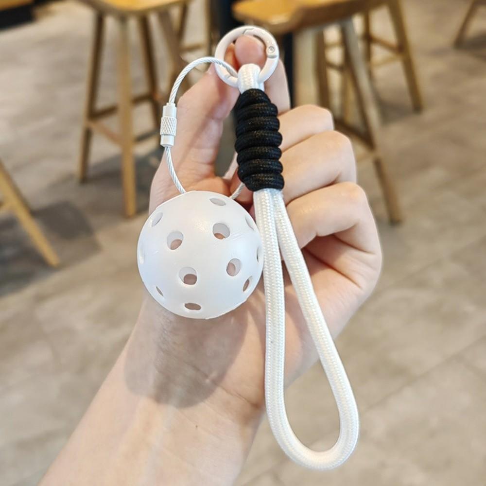 with Lanyard Pickleball Pendant Mini Fitness Series Pendant Pickleball Key Ring Bag Accessories