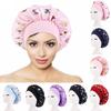 3 Pcs Nightcaps Satin Bonnet Extra Large Sleeping Bonnet Comfortable Butterfly Print Elastic Band High Density Women Braids Curly Night Hat