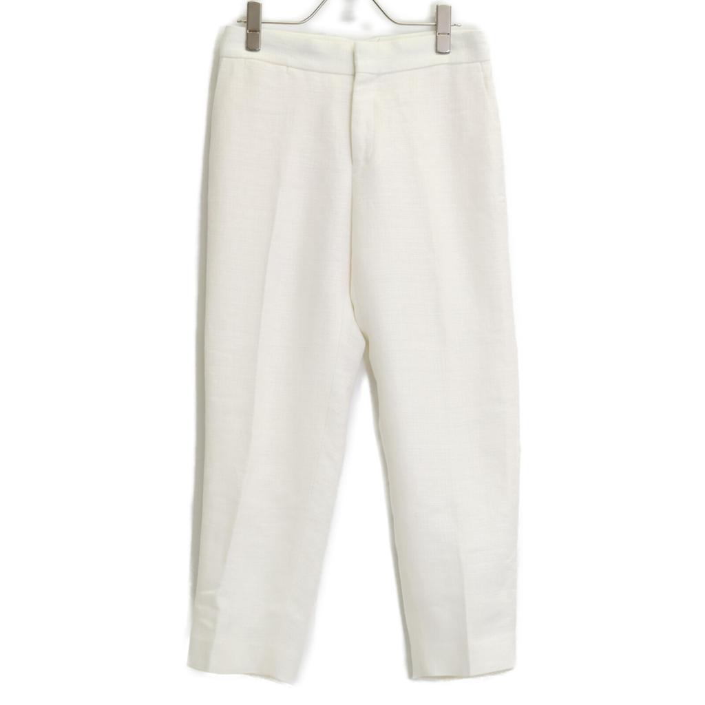 DRAWER [Good Condition] 6514-236-1203 Linen Blend Ottoman Basic Pants/ Bottoms 34 whiteUsed