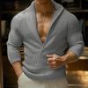 INCERUN Зима Осень Мужчины Отворот Шеи Длинный Рукав Вязаные Свитера Повседневные Пуловеры