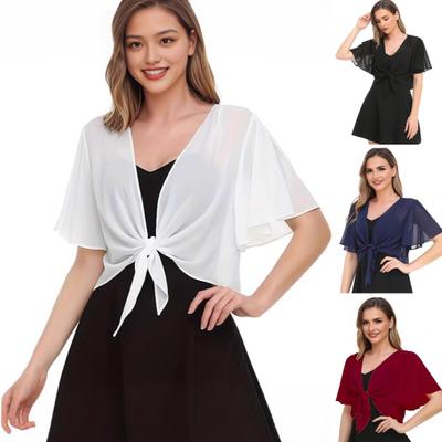 Женские топы типа кейпа однотонные на шнуровке рубашка для защиты от солнца тонкая дышащая