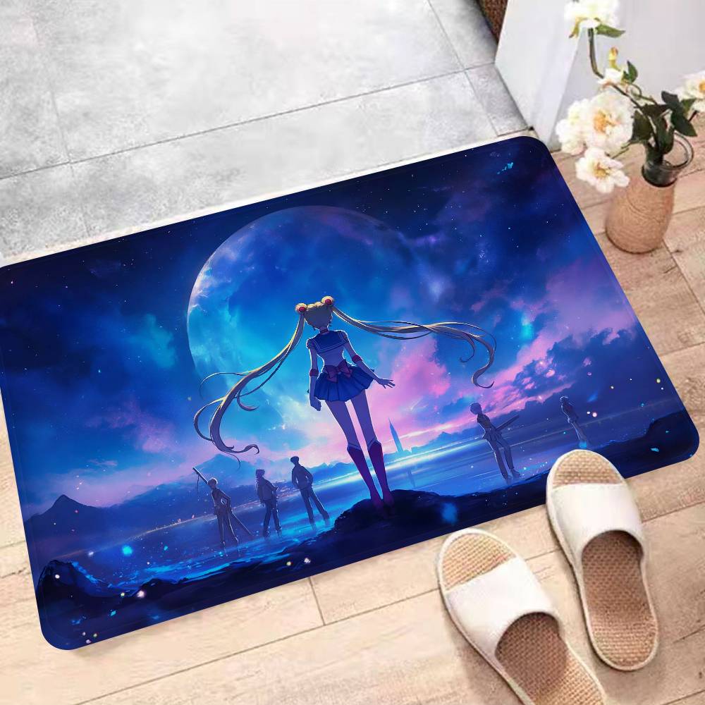 Японский мультфильм S-Sailores-Moon Коврик для пола Скандинавский стиль Домашний придверный коврик Коврики для ванной-туалета Коврик для декора спальни Отеля