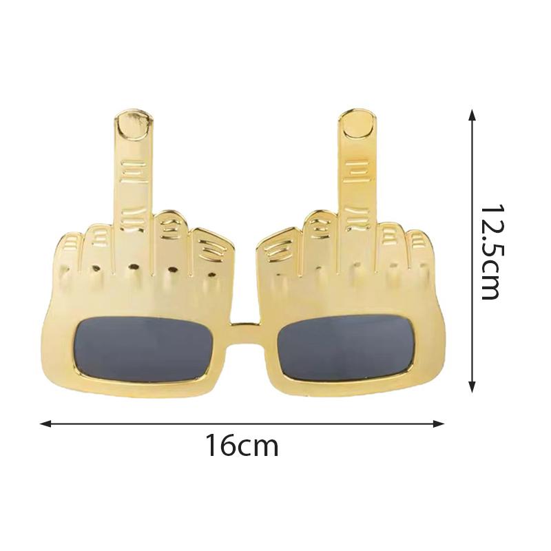 Creative Vertical Middle Finger Party Glasses Decoration Props Funny Sunglasses