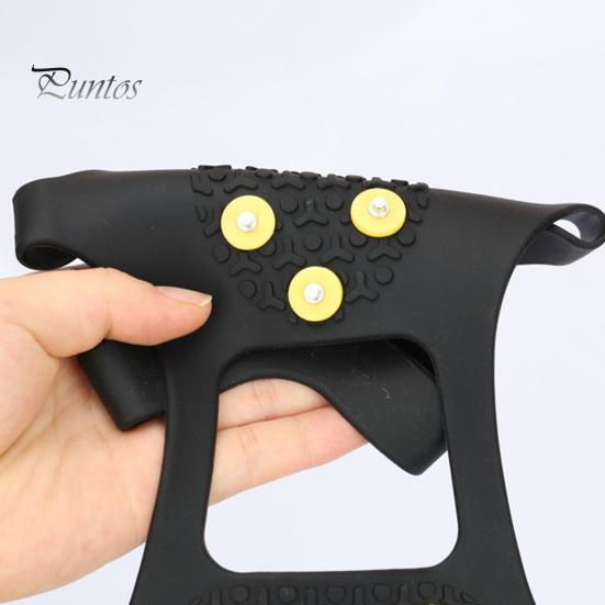 Нескользящие шипы для захвата Зимние захваты для ходьбы по льду Шипы для снегоступов Кошки для походных ботинок Обувь