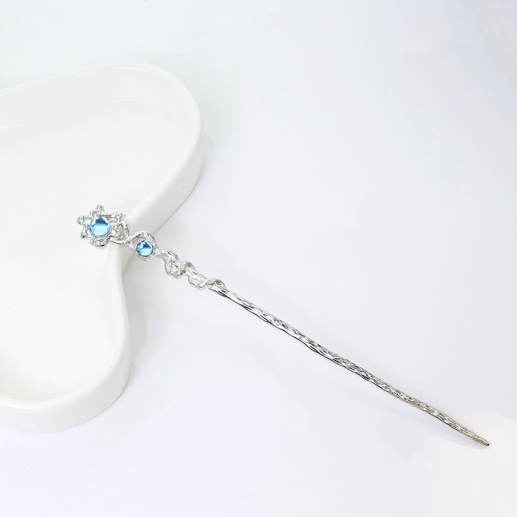 Национальный стиль Новая китайская заколка для волос Жидкий металл Бабочка Заколка Полумесяц Набор Бриллианты Винтаж Бамбуковые сочленения Кисточка Заколка для волос Прическа Заколка