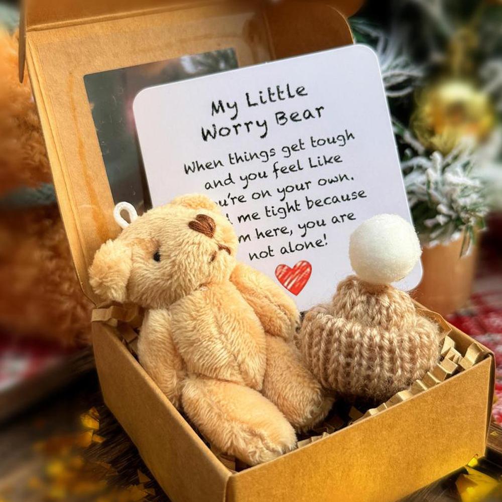 Mini Bear Hug Cute Stuffed Animal Gifts,Pocket Teddy Bear Mini Plush Bears In Box,Pocket Bears With Inspirational Card