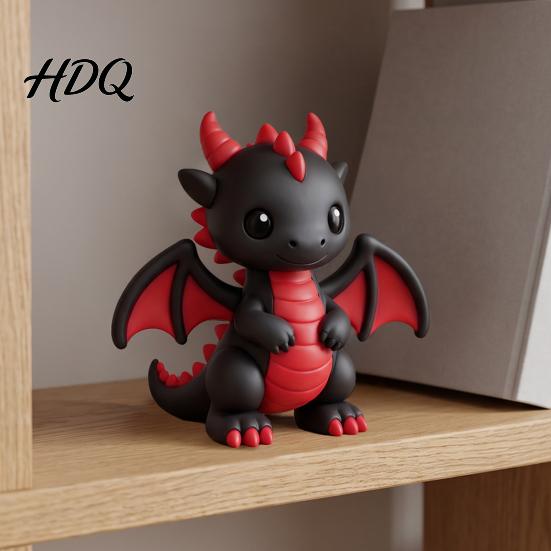 Декоративная фигурка для дома, 3D-печатная милая фигурка дракона, фэнтезийная статуэтка, мультяшное животное, современный акцент для рабочего стола, украшение, Декор для офисного стола,