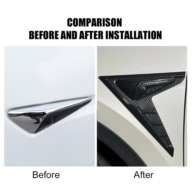 Чехол для боковой камеры автомобиля для Tesla Model 3 Y Thunder Fender, боковые части крыла, спойлер, защитные чехлы