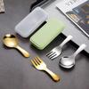 Storage Case Spoon Fork Set 304 Stainless Steel Cooking Supplies Durable Cutlery Set  Office