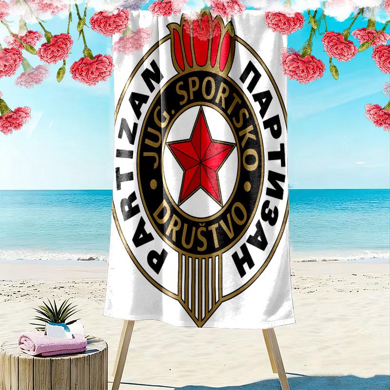 Partizan poster Print Beach Towel, Large Soft Quick Dry Towel for Beach Camping Swimming